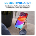 T13 2,8-tommers smarttranslator med 138 sprog, Wi-Fi, fotooptagelse, stemmeoversættelse, offlineoversættelse, 1 GB RAM, 8 GB lagerplads og ChatGPT