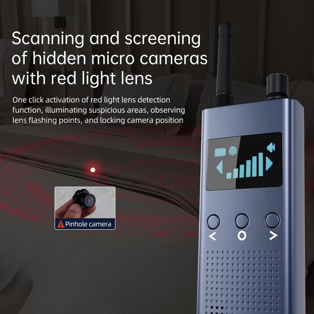 T19 Multi-Functional Wireless WiFi Camera Detector Home Mini Display Detector with IR Spectrum GPS Detection