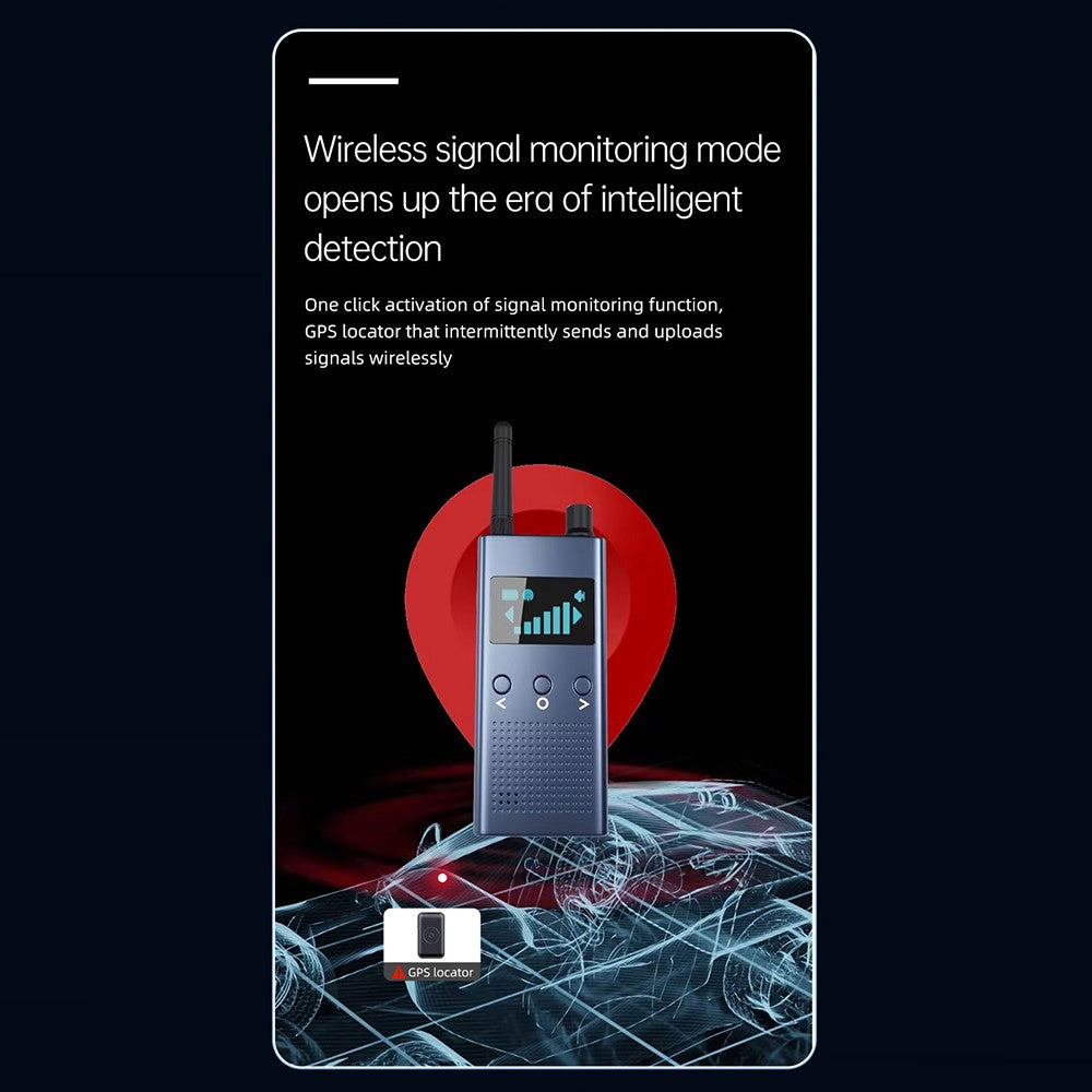 T19 Multi-Functional Wireless WiFi Camera Detector Home Mini Display Detector with IR Spectrum GPS Detection