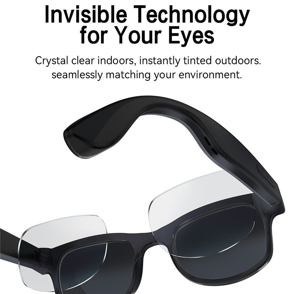 G2 8MP AI Smart Photo Glasses Anti-Shake First-Person View Glasses with Translation Video Recording Interchangeable Lens