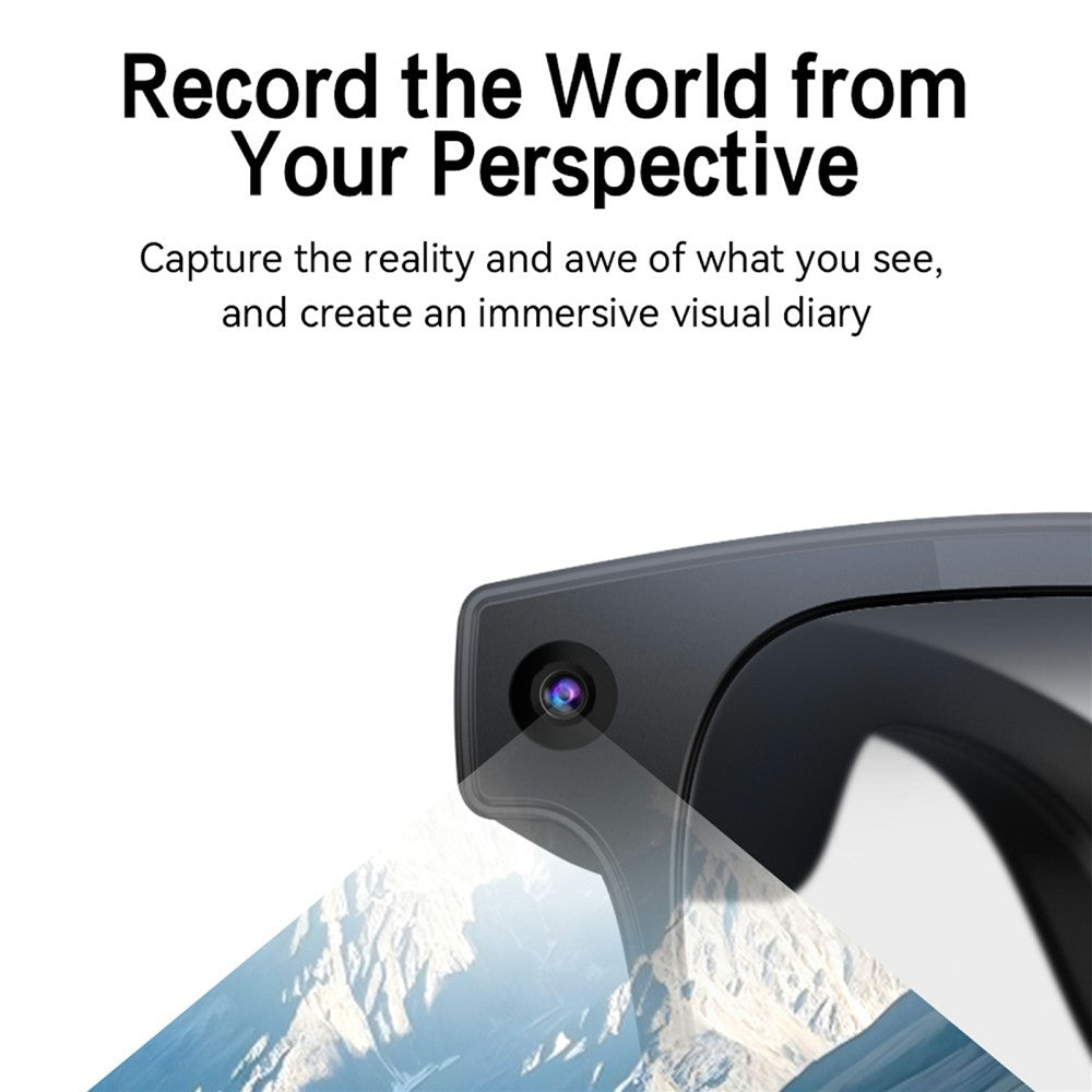 G2 8MP AI Smart Photo Glasses Anti-Shake First-Person View Glasses with Translation Video Recording Interchangeable Lens