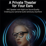 G2 8MP AI Smart Photo Glasses Anti-Shake First-Person View Glasses with Translation Video Recording Interchangeable Lens