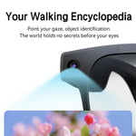 G2 8MP AI Smart Photo Glasses Anti-Shake First-Person View Glasses with Translation Video Recording Interchangeable Lens