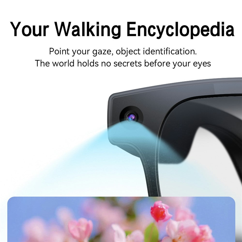 G2 8MP AI Smart Photo Glasses Anti-Shake First-Person View Glasses with Translation Video Recording Interchangeable Lens