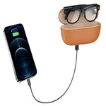 M02ULTRA IP54 Waterproof 8MP AI Smart Glasses with Charging Case 4K Shooting Translation Glasses with Interchangeable Lenses