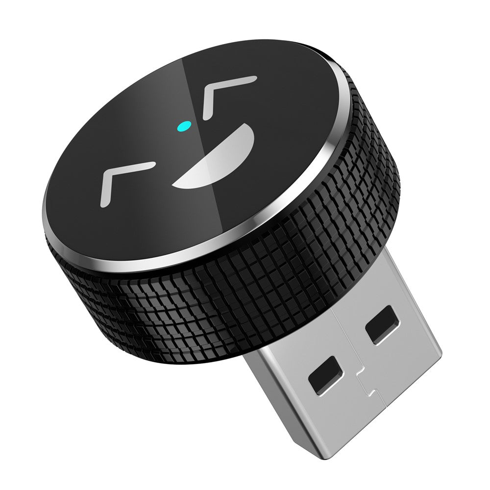 M49 2-i-1 Ai Box Smil-mønster Trådløs Biladapter til Car Play / Android Auto Kablet til Trådløs Konverter