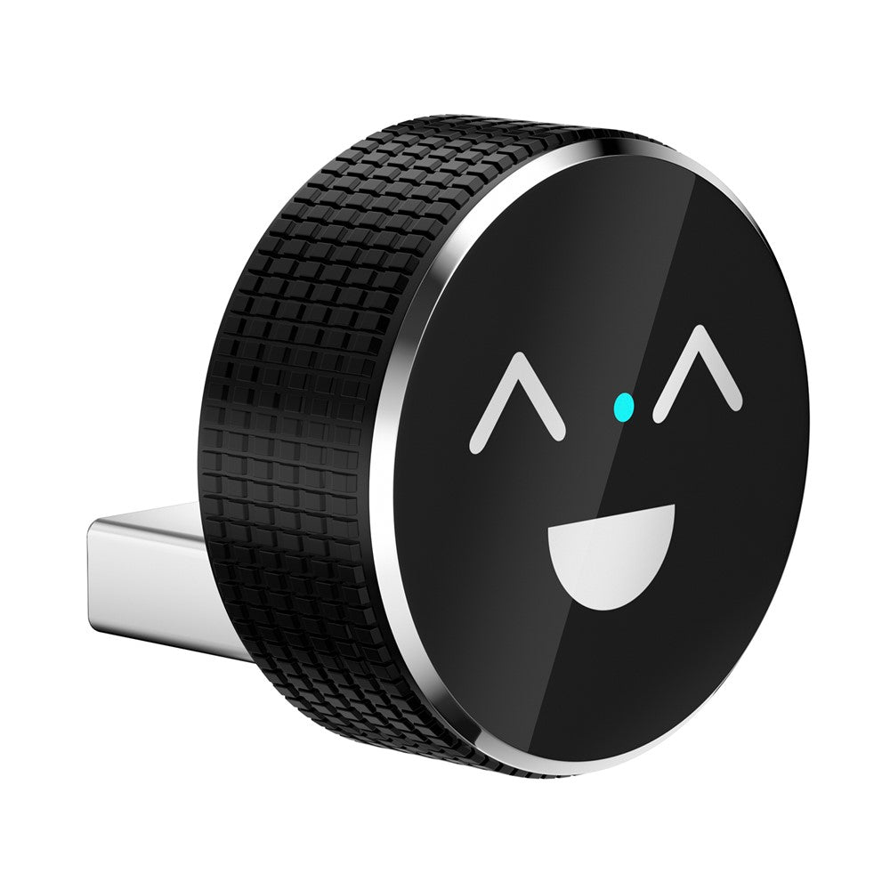 M49 2-i-1 Ai Box Smil-mønster Trådløs Biladapter til Car Play / Android Auto Kablet til Trådløs Konverter