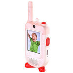 LK-028 1 Pair 2.0 Inch HD Screen Video Intercom Walkie Talkie for Kids Clip On 2.4G Wireless Communication Device