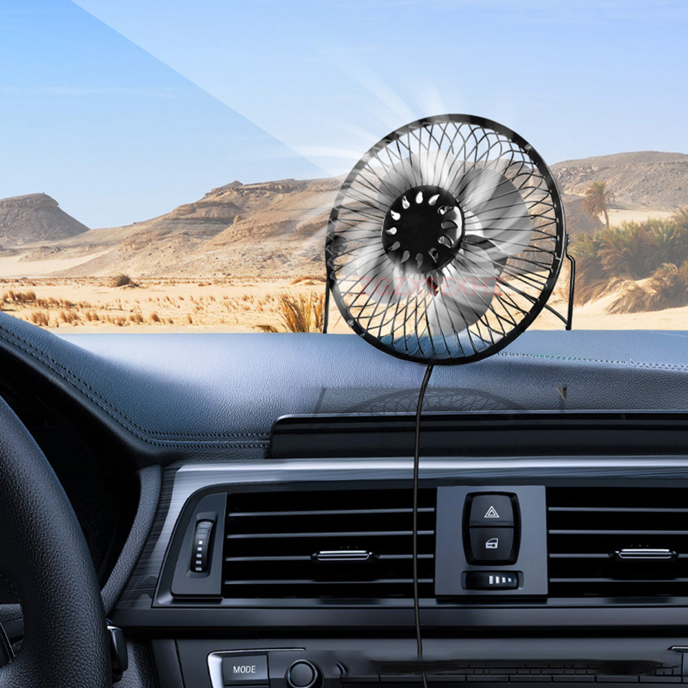 6 Inch Solar Powered Fan 360 Degree Rotatable Exhaust Fan with 8W Waterproof Solar Panel for Outdoor Camping
