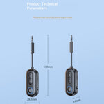 BT13 Bluetooth-compatible 5.4 Car Audio Adapter AUX 3.5mm Plug Receiver / Transmitter Device