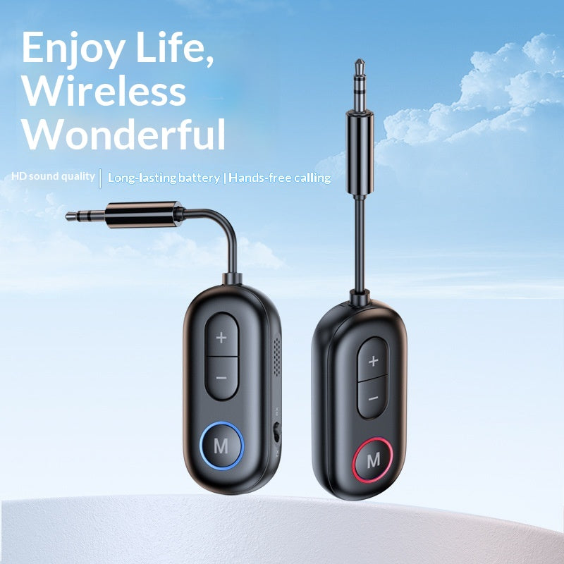 BT13 Bluetooth-compatible 5.4 Car Audio Adapter AUX 3.5mm Plug Receiver / Transmitter Device