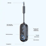 BT13 Bluetooth-compatible 5.4 Car Audio Adapter AUX 3.5mm Plug Receiver / Transmitter Device