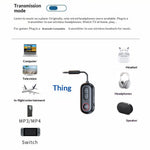 BT13 Bluetooth-compatible 5.4 Car Audio Adapter AUX 3.5mm Plug Receiver / Transmitter Device
