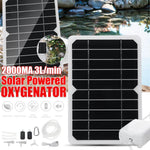 5W solcelledrevet panel med luftpumpe opladningspanel til udendørs fiskeri/akvariebeluftning