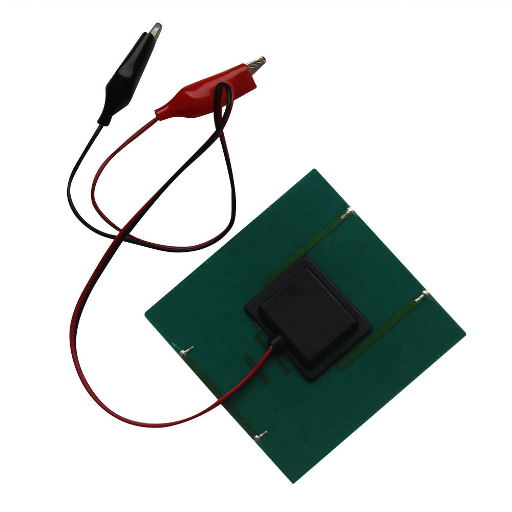 DIY Solar Panel 1.5W 5V with Crocodile Clips 100 x 100mm for Educational Experiments / Battery Charging