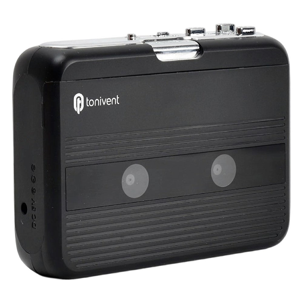 TONIVENT TON007B Cassette Player Bluetooth-compatible FM Radio Mini Portable Tape Player with 3.5mm Headphone Jack