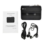 TONIVENT TON007B Cassette Player Bluetooth-compatible FM Radio Mini Portable Tape Player with 3.5mm Headphone Jack