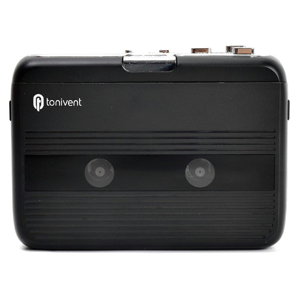 TONIVENT TON007B Cassette Player Bluetooth-compatible FM Radio Mini Portable Tape Player with 3.5mm Headphone Jack