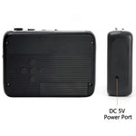 TONIVENT TON007B Cassette Player Bluetooth-compatible FM Radio Mini Portable Tape Player with 3.5mm Headphone Jack