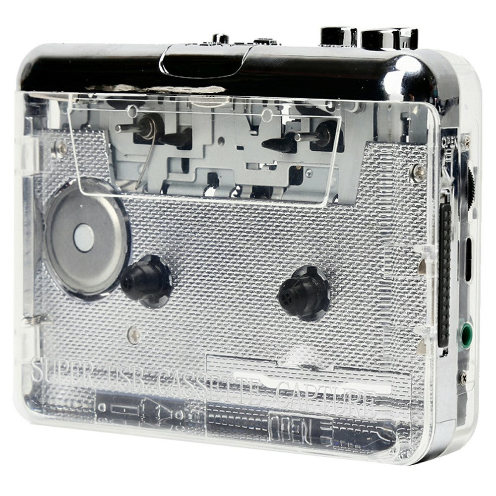 TON010 Portable Cassette Player Tape to MP3 Audio Converter with 3.5mm Headphone Jack