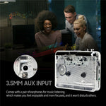 TON010 Portable Cassette Player Tape to MP3 Audio Converter with 3.5mm Headphone Jack