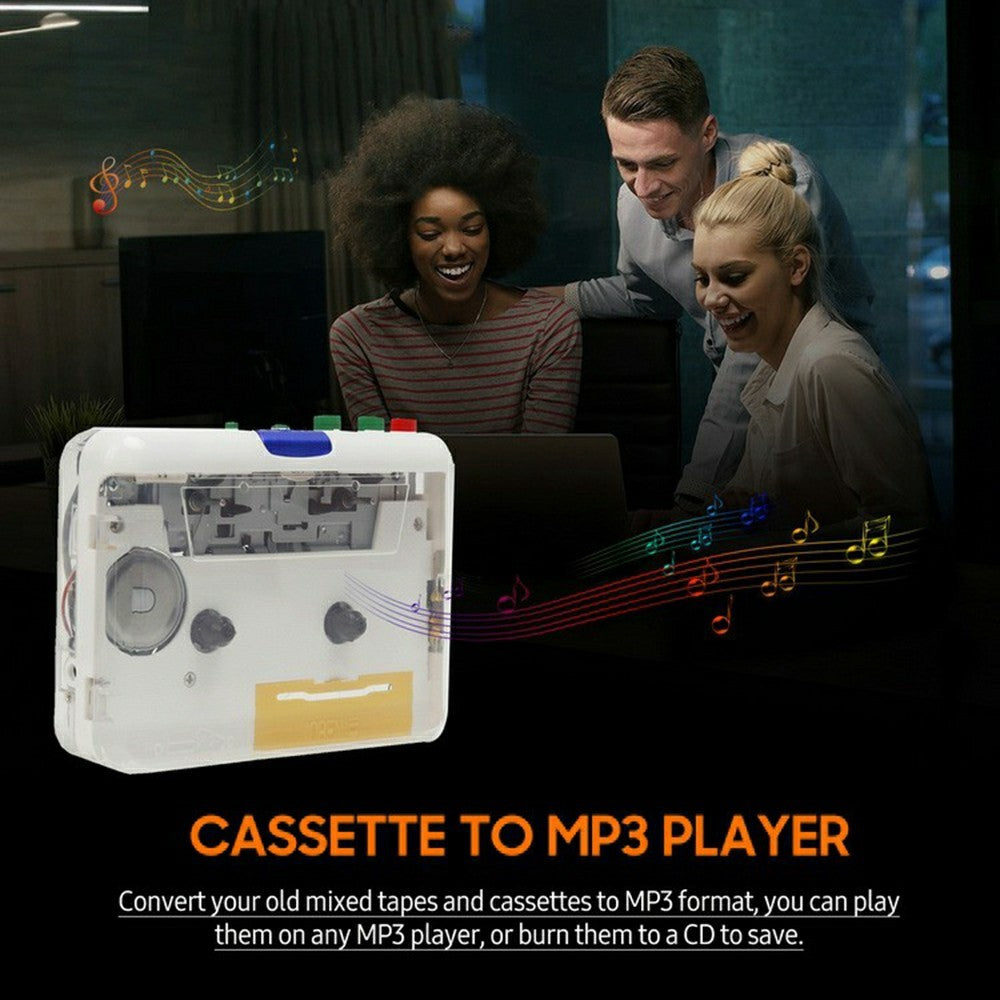 TON010S Kassettebånd til MP3-konverter Bærbar kassetteafspiller med 3,5 mm hovedtelefonstik