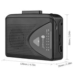 TONIVENT TON009 retro bærbar kassetteafspiller indbygget højttaler FM/AM-radio med 3,5 mm hovedtelefonstik