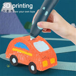 USB Rechargeable Low Temperature 3D Printing Pen DIY Creation Kids Drawing Toy