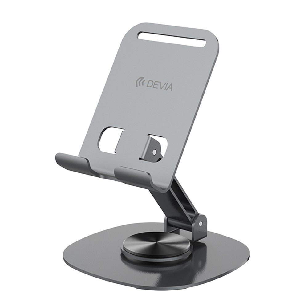 DEVIA EL243 360 Degree Rotation Foldable Metal Phone Stand Desktop Phone Holder