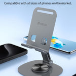 DEVIA EL243 360 Degree Rotation Foldable Metal Phone Stand Desktop Phone Holder