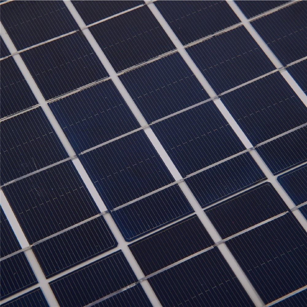 LK325-255+60A(CON10BL) 2 stk. solpanelkit 30W monokrystallinsk silicium soloplader med 60A controller, aluminiumslegeringsramme