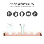 AHASTYLE PT125 3Pcs Cable Management Organizer Aluminum Alloy Silicone 5 Slots Desktop Wire Holder Clip