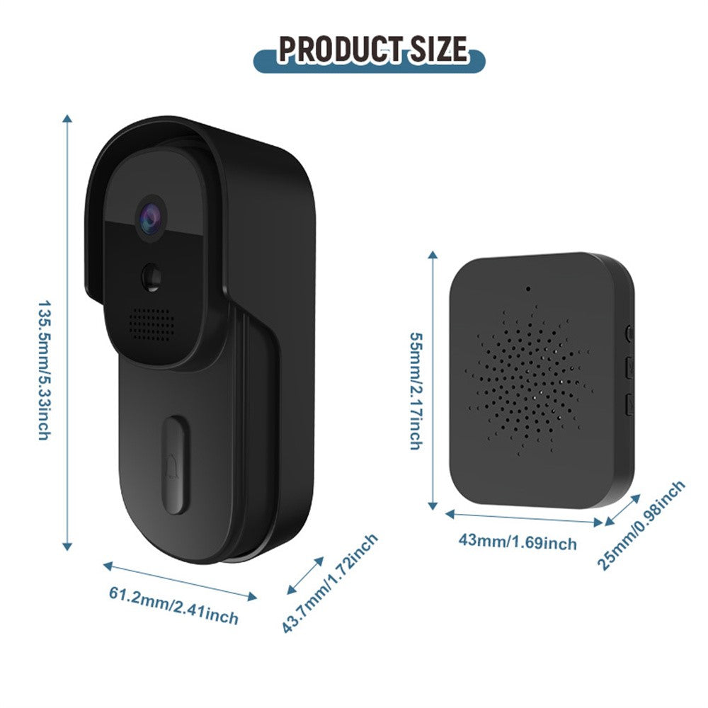 WF01D-013D 720P HD Smart Video Doorbell PIR Motion Detection Tuya APP Wireless Doorbell Camera