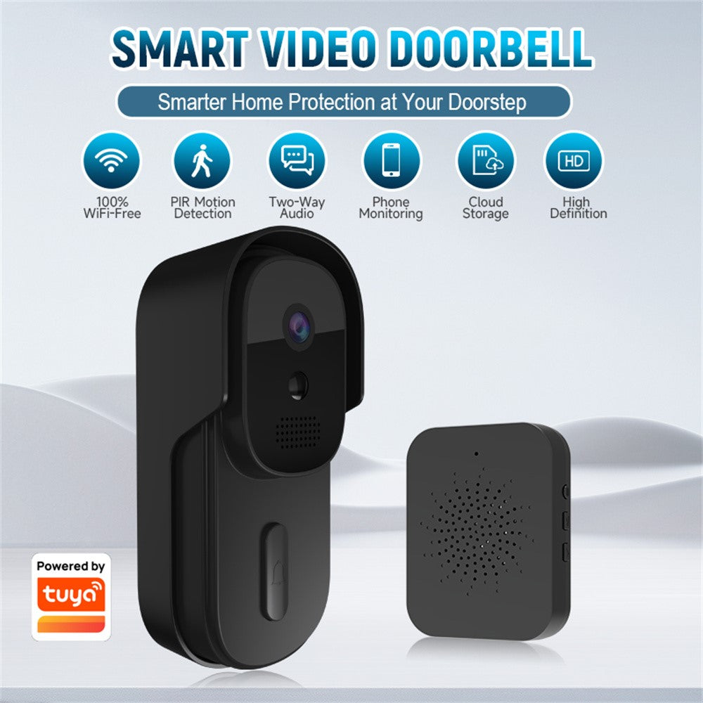 WF01D-013D 720P HD Smart Video Doorbell PIR Motion Detection Tuya APP Wireless Doorbell Camera
