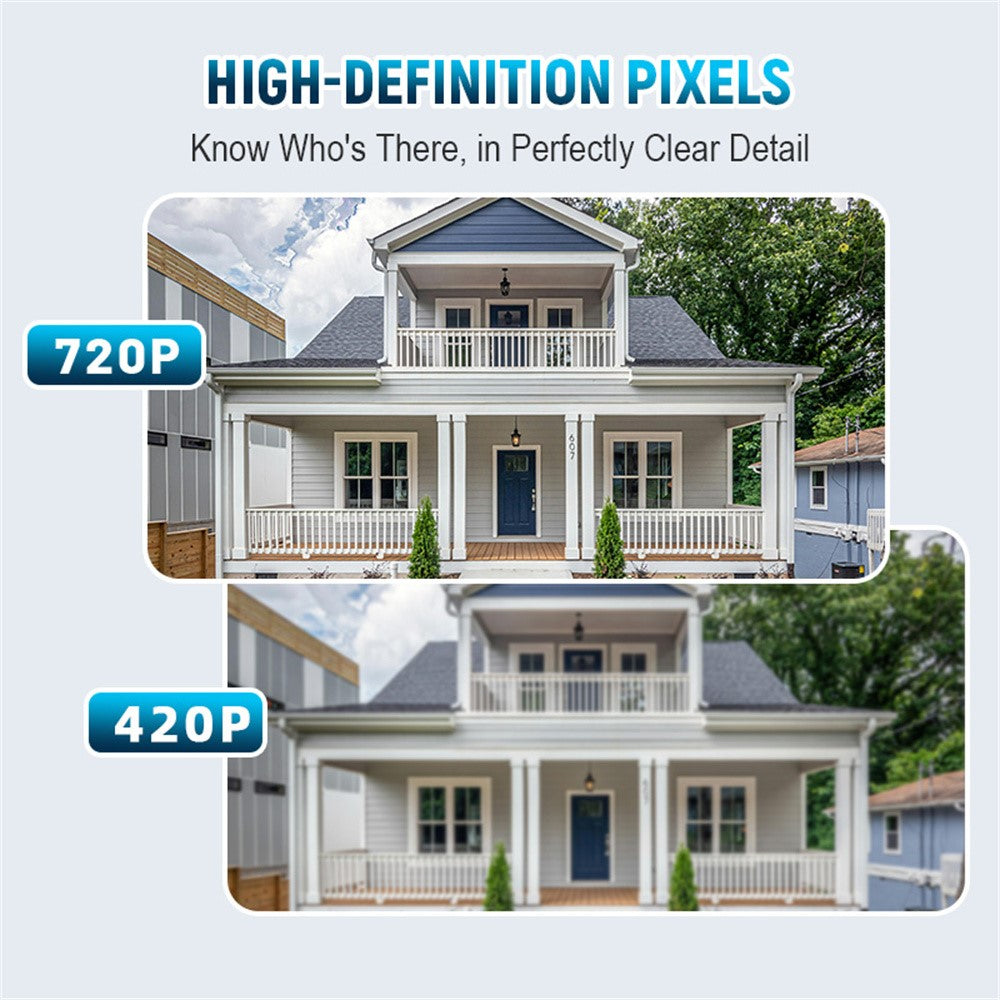 WF01D-013D 720P HD Smart Video Doorbell PIR Motion Detection Tuya APP Wireless Doorbell Camera