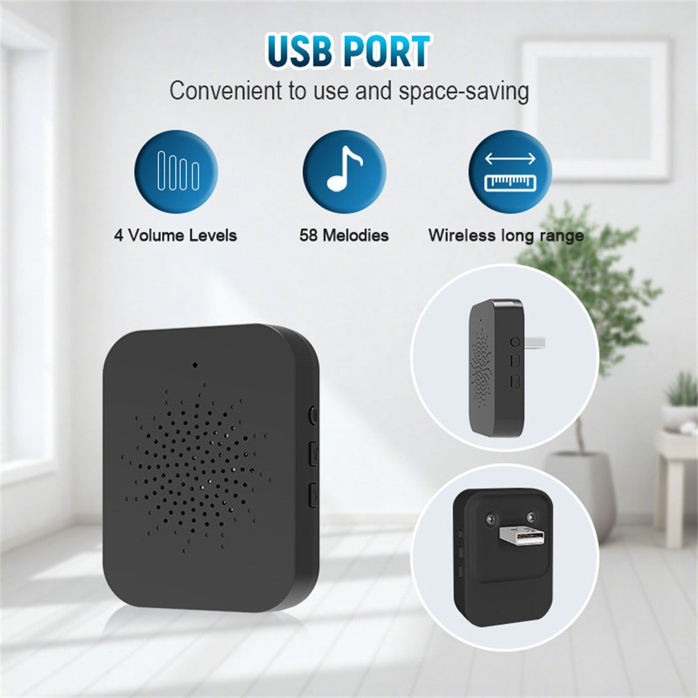 WF01D-013D 720P HD Smart Video Doorbell PIR Motion Detection Tuya APP Wireless Doorbell Camera
