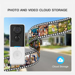 WF015D-013D PIR Motion Detection 720P HD Smart Video Doorbell Tuya APP Two Way Audio Wireless Doorbell Camera