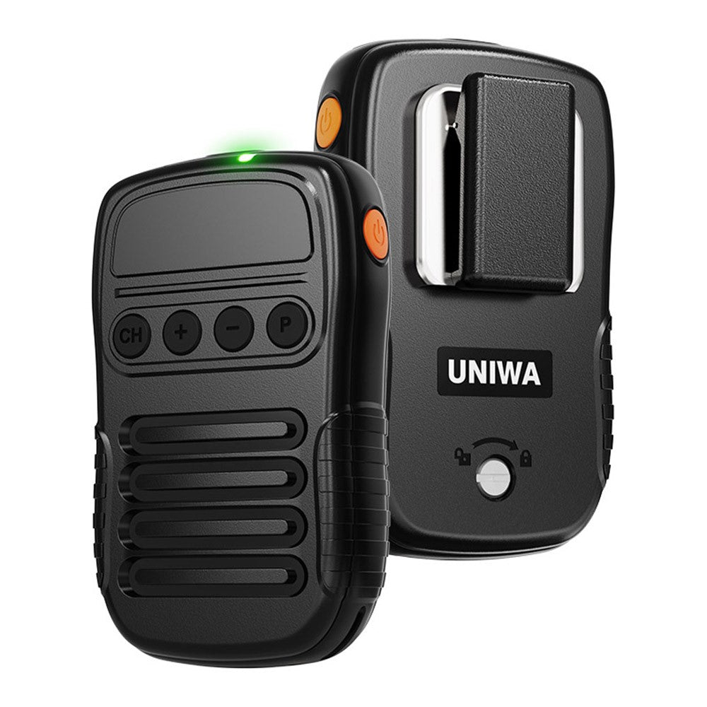 UNIWA BM008 Wireless Handheld Intercom PTT Microphone Bluetooth-Compatible 3W Speaker Walkie Talkie