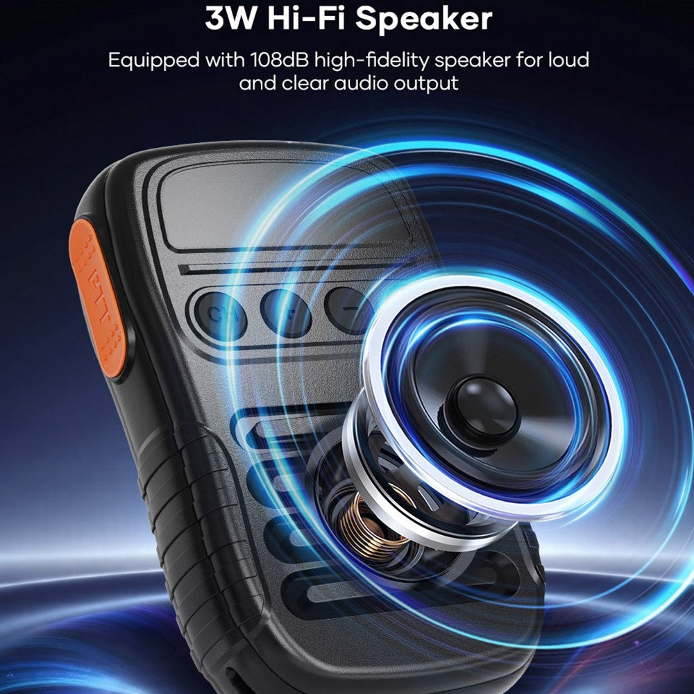 UNIWA BM008 Wireless Handheld Intercom PTT Microphone Bluetooth-Compatible 3W Speaker Walkie Talkie