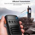UNIWA BM008 Wireless Handheld Intercom PTT Microphone Bluetooth-Compatible 3W Speaker Walkie Talkie
