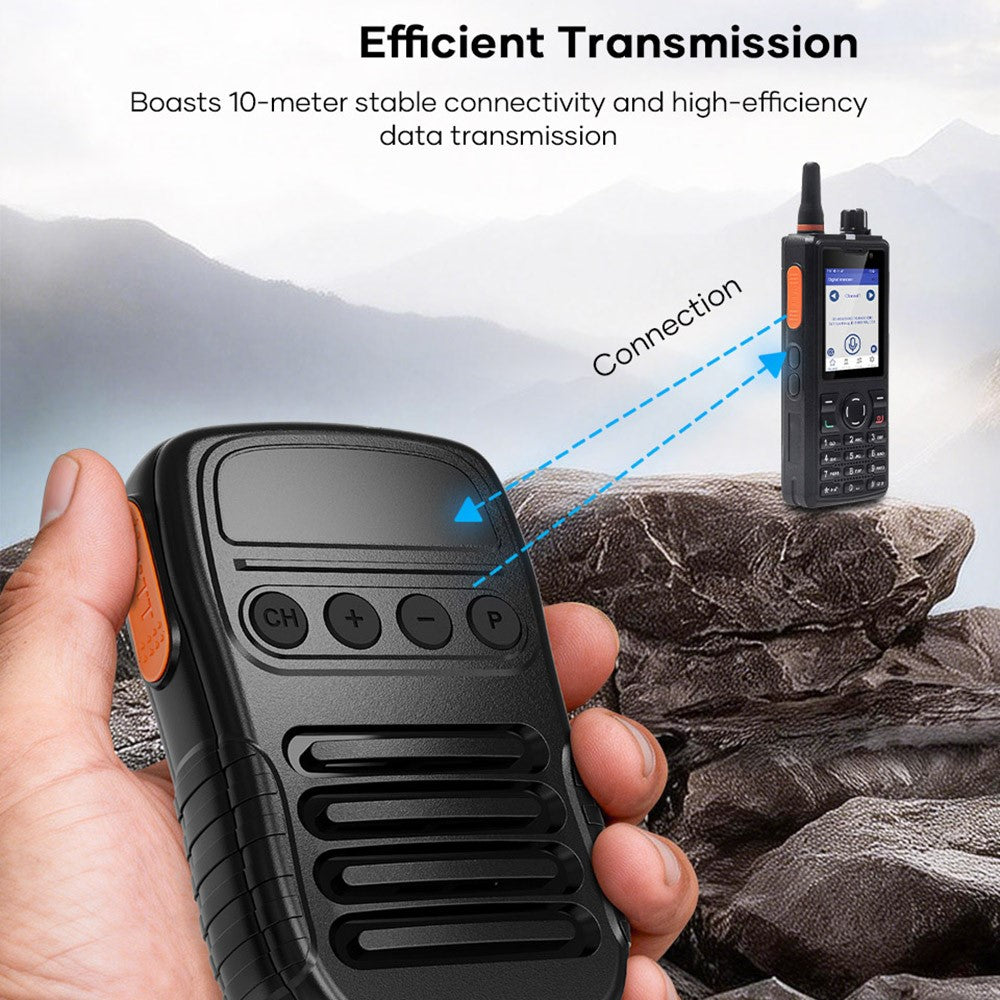 UNIWA BM008 Wireless Handheld Intercom PTT Microphone Bluetooth-Compatible 3W Speaker Walkie Talkie