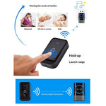 N189 52 Melodies Waterproof 200M Range Wireless Digital Music Doorbell, 1 Transmitter + 1 Receiver