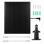 CSP8W-DC 8W 5V Solar Charging Panel for Security Camera Doorbell Weatherproof Outdoor Power Supply