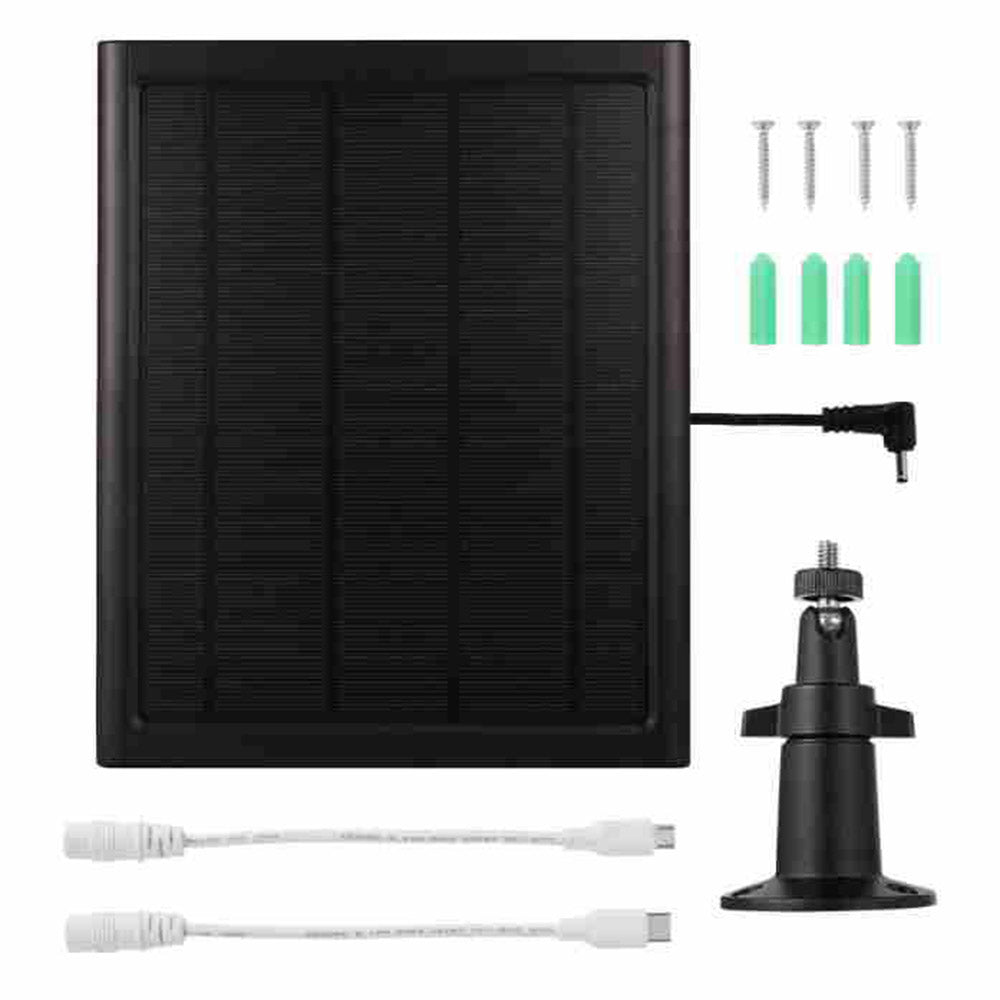 CSP8W-DC 8W 5V Solar Charging Panel for Security Camera Doorbell Weatherproof Outdoor Power Supply