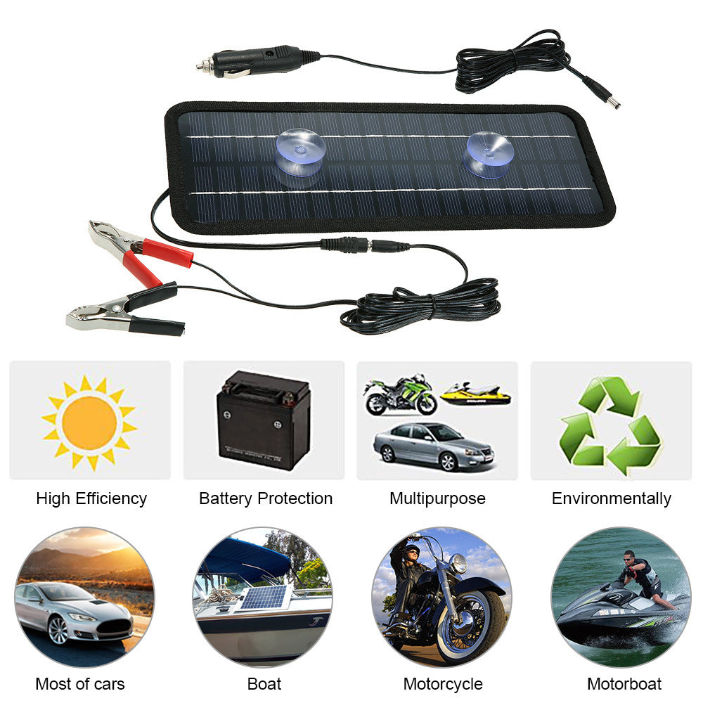 BAG330-135SAE 4.5W Car 12V Lead Acid Battery Solar Charging Panel Automotive Solar Charger