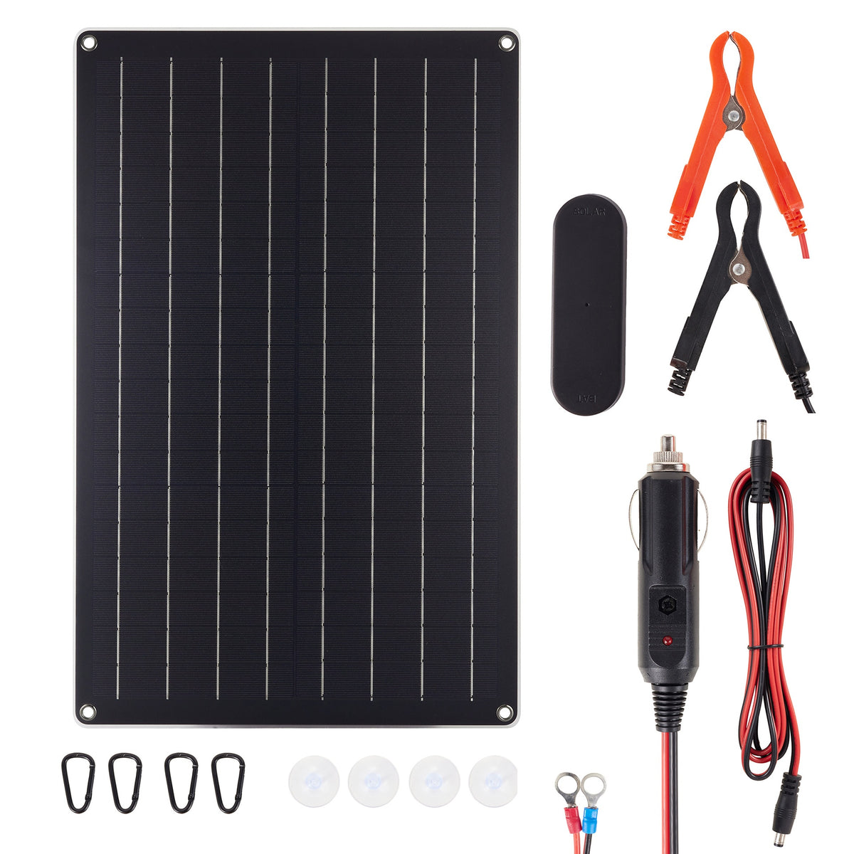PCB550-350D-SAE 30W Solar Panel Car Lead Acid Battery Solar Maintainer Lithium Battery Solar Charger