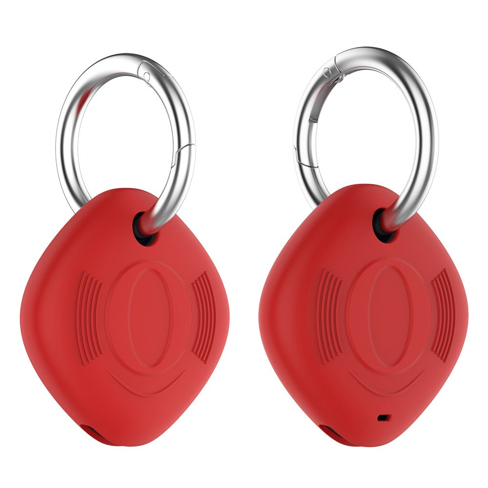Silicone Anti-lost Protective Case Cover with Buckle for Samsung Galaxy SmartTag Bluetooth-compatible Locator