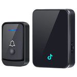 Q502 433MHz Wireless Doorbell with 1 Transmitter + 1 Receiver 45 Ringtones IP44 Waterproof Door Chime