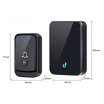 Q502 433MHz Wireless Doorbell with 1 Transmitter + 1 Receiver 45 Ringtones IP44 Waterproof Door Chime