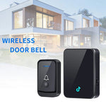 Q502 433MHz Wireless Doorbell with 2 Transmitters + 1 Receiver 45 Ringtones IP44 Waterproof Door Chime
